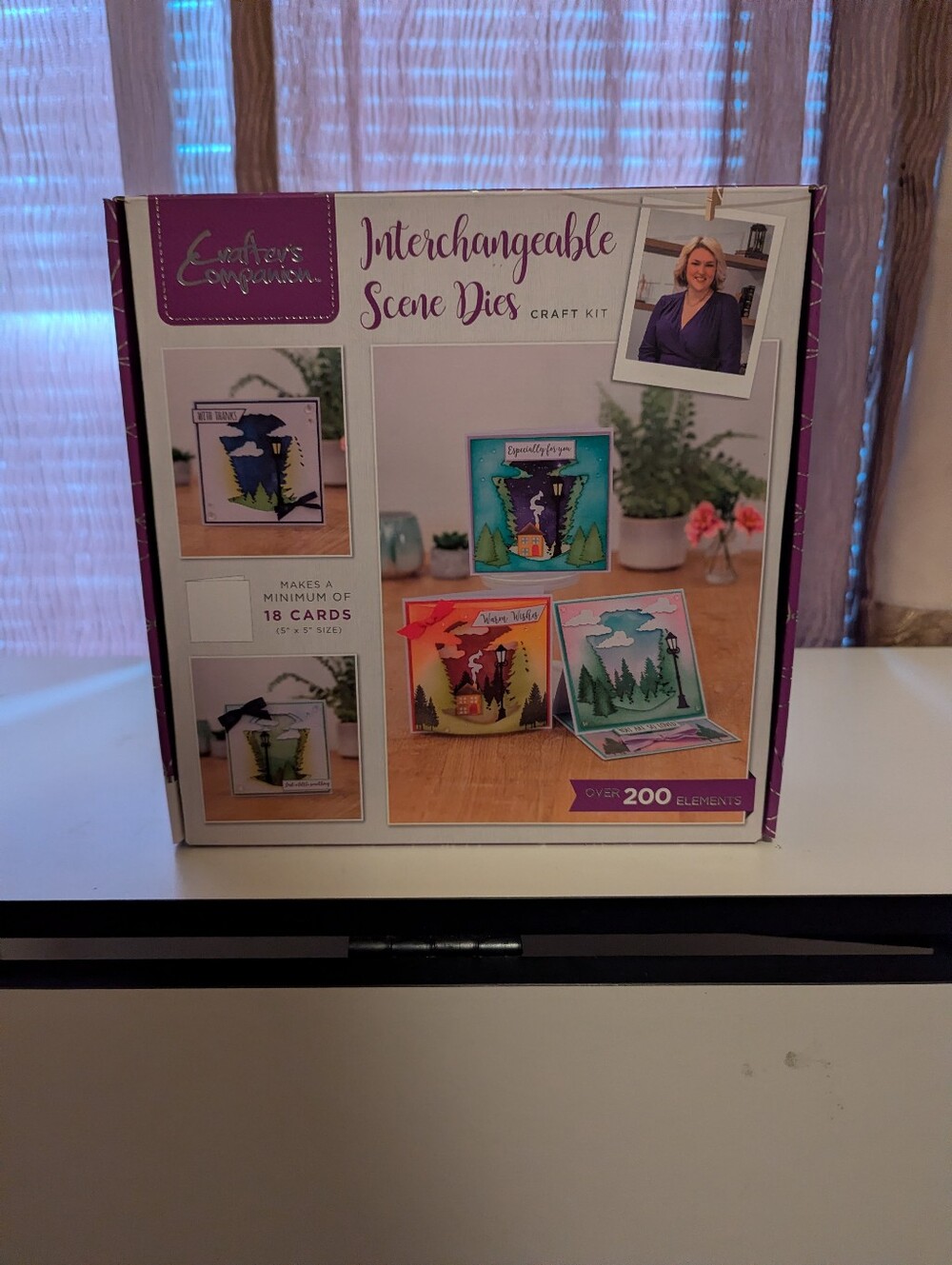 Crafters Companion Interchangeable Scene Dies Craft Kit  Purple/White #49 200 pc